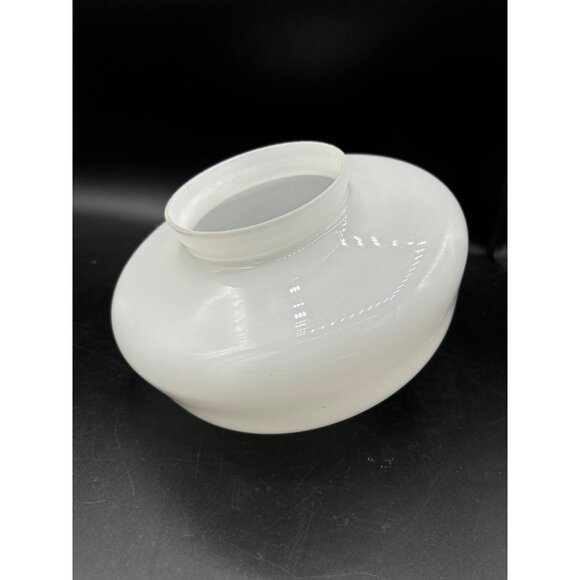 Vintage 8 in. Opal Milk glass School House Replacement Glass Globe 4 in. Neck fi - Picture 5 of 8